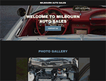 Tablet Screenshot of milbournautos.com